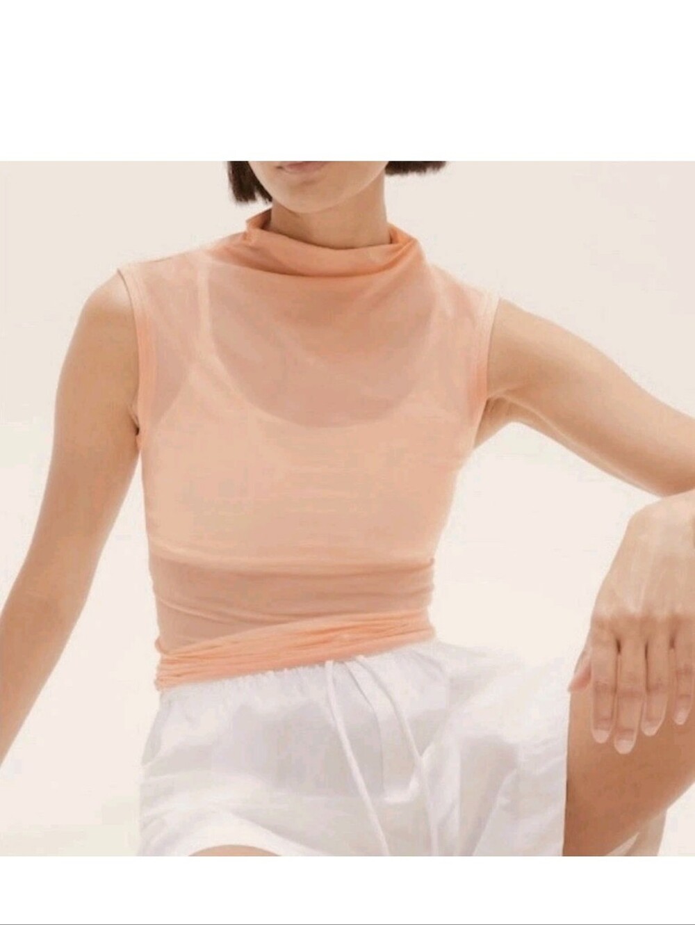 Athleta Apero Mesh Tank Top Size XS NWT Color Orange Guava